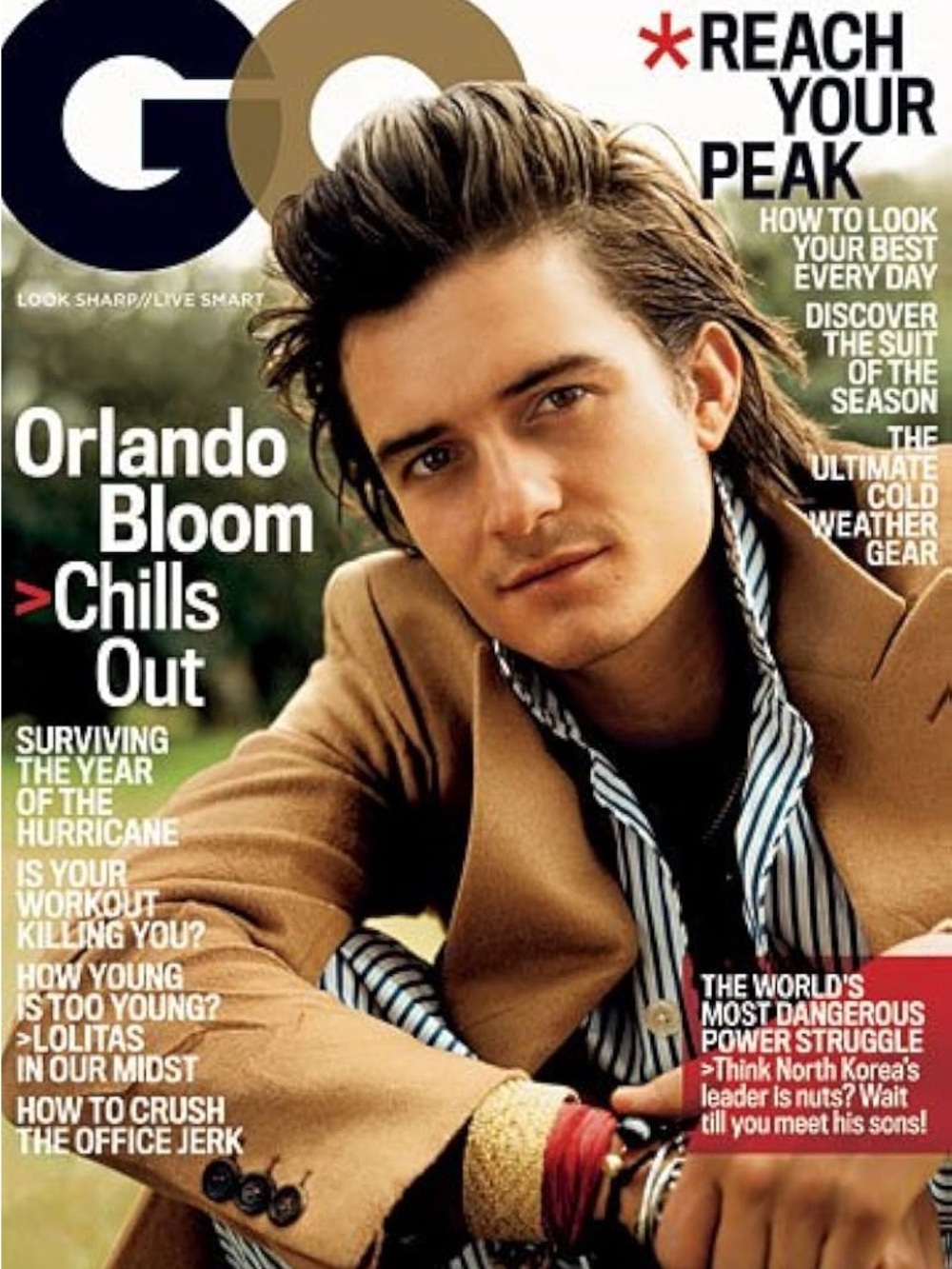 NOVEMBER 2005 GQ MAGAZINE- ORLANDO BLOOM
